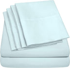 Twin XL Size Bed Sheets - 4 Piece 1500 Supreme Collection Fine Brushed Microfiber Deep Pocket Twin X-Large Sheet Set Bedding - 1 EXTRA PILLOW CASES, GREAT VALUE, Twin XL, Aqua