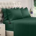 DREAMCARE Queen Sheet Set – 6 pcs Cooling Bed Sheets – up to 15” Deep Sheets Queen Size Bed Set – 2500 Supreme Collection – Extra Soft 100% Brushed Microfiber Hotel Luxury with Side Pocket – E Green