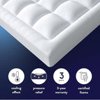 Best Price Mattress 3 Inch Pillowtop Mattress Topper and Pad Combo, 2 Inch Egg Crate Foam Mattress Topper, 1 Inch Plush Mattress Pad, Certified Safe Foam and Fabric, Dorm Essentials, Queen