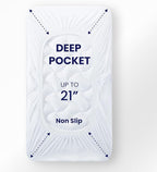 SLEEP ZONE Twin XL Cooling Mattress Topper for College Dorm, Premium Zoned Cool Mattress Pad Cover, Padded Mattress Protector Breathable Washable, Deep Pocket 8-21" (White, Twin XL)