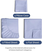 Twin Size 3 Piece Sheet Set - Comfy Breathable & Cooling Bed Sheets Set - Hotel Luxury Bedding for Women, Men, Kids, Teens, Boys & Girls - Deep Pockets, Ultra-Soft, Wrinkle Free - Oeko-Tex - Lavender
