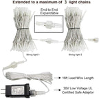 Fairy Curtain Lights,304 LED 9.8ftX9.8ft 30V 8Modes safety Window Lights with Memory for Home Wedding Christmas Party Family Patio Lawn Garden Bedroom Outdoor Indoor Wall Decorations(Multi ColoR)