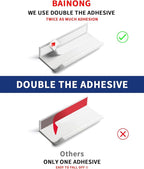 5 Pack 8 inch self Adhesive Cabinet Handles Warm White Adhesive Cabinet pulls Stick on Handles for Cabinet Finger pulls for Cabinet Concealed Drawer Edge pulls Adhesive Flat Drawer Handles