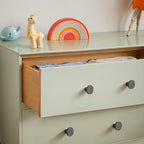 Ravinte 25 Pack Cabinet Knobs Pearl Grey Kitchen Cabinet Knobs Round Dresser Drawer Pulls Closet Door Pulls 1-1/5 Inch