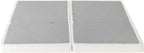 ZINUS 4 Inch Box Spring with Cover, No Assembly Mattress Foundation, Sturdy Metal Structure, Split King, White