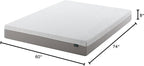 ZINUS 8 Inch Ultima RV Memory Foam Mattress [New Version], Short Queen, Fiberglass Free, Medium Firm Feel, Breathable Memory Foam, Certified Safe Foams & Fabric, Mattress in A Box