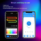 BTF-LIGHTING WS2812B IC RGB 5050SMD Pure Gold Individual Addressable LED Strip 16.4FT 150LED 30Pixel/m Flexible Full Color IP67 DC5V for DIY Chasing Color Project(No Adapter or Controller)