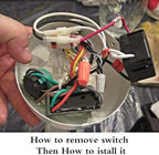 Ceiling Fan Switch ZE-268S6 3 Speed 4 Wire for Ceiling Fan Light Lamps and Wall Lights Pull Chain Switch Replacement On-Off with Pull Chain,1 Pack