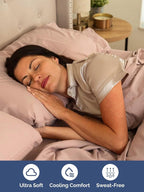 Extra Deep Split King Sheet Set - 7 Piece Breathable & Cooling Sheets - Hotel Luxury Bed Sheets Set - Easy & Secure Fit - Soft, Wrinkle Free & Comfy Sheets Set - Mauve Sheet Set w/Extra Deep Pockets