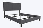 DHP Janford Upholstered Bed, Gray Linen, Full