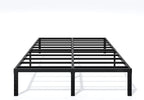 Metal Bed Frame King Size - 14 Inch Heavy-Duty King Platform Bed Frame No Box Spring Needed, Easy Assembly, Noise-Free, Sturdy Mattress Foundation, Underbed Storage Space