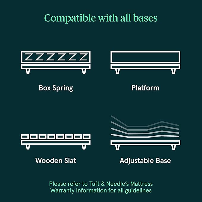 Tuft & Needle Kin Medium 12" Cal King Adaptive Foam Mattress in a Box, Cooling Gel, Pressure Relief, Durable Support, 100 Night Trial, Fiberglass-Free, CertiPUR-US, 10-Year Limited Warranty