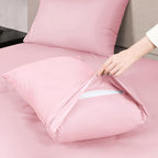 Mejoroom King Size Sheet Set - Soft Microfiber Bed Sheets,Deep Pocket Fitted Sheet, Soft, Breathable, Wrinkle & Fade Resistant - 4 Piece (King, Blush Pink)