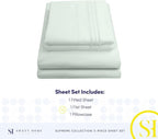 Twin Sheets - Breathable Luxury Sheets with Full Elastic & Secure Corner Straps Built In - 1800 Supreme Collection Extra Soft Deep Pocket Bedding Set, Sheet Set, Twin, Mint