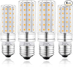 LED Light Bulb 100w Equivalent 1200 Lumen 3000K Warm Daylight White 12W LED Bulb E26 Base Non-Dimmable Ceiling Fan Light Bulbs for Home Indoor LED Corn Light Bulb Pack of 4