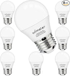 comzler E26 Base 8 Pack Light Bulbs, 6000K Cool Bright Daylight A15 Light Bulbs, 60 Watt Equivalent120V Energy Saving Refrigerator Small Bulbs, Appliance Eye Protection Light Bulb for Ceiling Fan