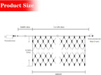 AWQ 360 LED 13.1ft x 6.6ft String Lights Christmas Net Mesh Lights 8 Modes for Christmas Wedding Party Home Garden Lawn Bushes Indoor Outdoor Decor (13.1ft x 6.6ft, Multicolor)