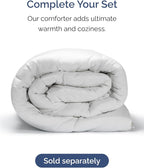 Extra Deep Split King Sheet Set - 7 Piece Breathable & Cooling Sheets - Hotel Luxury Bed Sheets Set - Easy Fit - Soft, Wrinkle Free & Comfy Sheets Set - Light Lavender Sheet Set w/Extra Deep Pockets