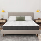 Ottomanson Full 9" Hybrid Mattress - Medium-Firm Support - Made in USA - Individually Pocketed Coils & CertiPUR-US Foam - Fiberglass-Free - Bed in a Box