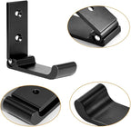 Folding Coat Hooks, Matte Black Wall Hooks for Hanging Coats Bathroom Towel Hooks Hardware Heavy Duty Aluminum Alloy Robe Hooks Wall Mounted DIY Coat Rack Hooks No Rust Indoor, Outdoor (10pcs-Black)
