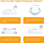 42 x 80 " Clear Plastic Dining Room Dinning Table Protector Tablecloth Desk Pad Mat Wooden Furniture Coffee Glass End Side Bar Dinner Table Cloth Top Protection Countertop Cover Waterproof PVC Vinyl