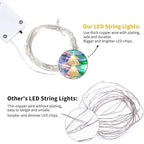 Brightown 12 Pack Multi-Color Fairy Lights Battery Operated - 7ft 20 LED Waterproof Micro Firefly Lights for Christmas Decor, DIY Craft, Wedding Table Centerpieces, Flowers