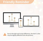 NUPTIO Hurricane Candle Holder for Centerpiece: Set of 6 Tall Candle Stick Holder with Ribbed Glass Cover - Bulk Fluted Taper Candlestick Decor for Living Room Thanksgiving Christmas