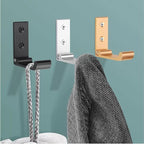 Folding Coat Hooks, Matte Black Wall Hooks for Hanging Coats Bathroom Towel Hooks Hardware Heavy Duty Aluminum Alloy Robe Hooks Wall Mounted DIY Coat Rack Hooks No Rust Indoor, Outdoor (10pcs-Black)