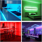 DAYBETTER Led Strip Lights Smart with App Control Remote, 5050 RGB for Bedroom, Music Sync Color Changing for Room Party 50ft