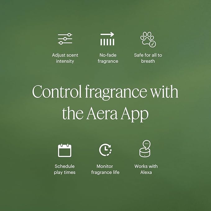 Aera Mini Home Hygiene Lavender and Bergamot - Essential Oil for Home - Relaxing Fragrance - Notes of Lavender, Lavandin and Wild Mint - Scent Refill - Capsule Size Works with Mini Diffuser