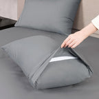Mejoroom California King Size Sheet Set - Soft Microfiber Bed Sheets,Deep Pocket Fitted Sheet, Breathable, Wrinkle & Fade Resistant - 4 Piece (California King, Gray)