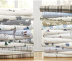 Eddie Bauer - King Sheets, Cotton Flannel Bedding Set, Brushed For Extra Softness, Cozy Home Decor (Bear Family, King)
