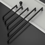 Amerdeco 10 Pack Matte Black Cabinet Pulls 10 Inch(256MM) Hole Centers Kitchen Cabinet Handles Hardware Kitchen Handles for Cabinets Cupboard Handles Drawer Pulls ZH0041