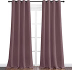 NICETOWN Dry Rose Blackout Curtains 102" Long for Office, Dining Room, Guest Room, 55" Wide, 2 Pieces, Sound Reducing Heat and Cold Block Curtain Panels for Modern Room Decorative