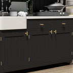 goldenwarm Gold Cabinet Knobs Matte Gold Dresser Knobs Kitchen Cabinet Handles for Dresser Drawers Modern Hardware for Bathroom Cupboard