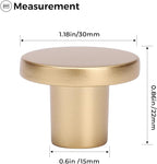 Ravinte 10 Pack Cabinet Knobs Sandy Gold Kitchen Cabinet Knobs Round Dresser Drawer Pulls Closet Door Pulls 1-1/5 Inch