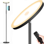 Upgraded Torchiere Floor Lamp,36W 3600LM Super Bright LED Floor Lamp for Living Room Bedroom Office, Dimmable Modern Standing Tall Lamp with Remote & Touch Control