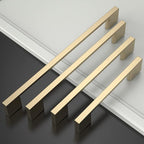 Asidrama 10 Pack 6.3 Inch(160mm) Brushed Brass Kitchen Cabinet Handles, Cabinet Pulls Kitchen Cabinet Hardware for Cupboard Drawer Pulls