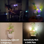 Sensor Led Night Light, Color Changing Plug-in LED Mushroom Light Dream Bed Lamp Cute NightLight Sweet Night Lights for Kids Adults