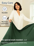Extra Deep Twin Sheet Set - 4 Piece Breathable and Cooling Sheets - Hotel Luxury Bed Sheets Set - Easy Fit - Soft, Wrinkle Free and Comfy Sheets Set - Emerald Green Sheet Set with Extra Deep Pockets