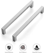 Ravinte 20 Pack Stainless Steel Kitchen Cabinet Handles Brushed Nickel Cabinet Pulls Kitchen Drawer Handles Sleek Dresser Drawer Pulls with 7-1/2 inch Hole Center Satin Nickel Cabinet Hardware