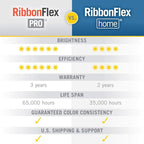 Armacost Lighting 421501 Ribbon Flex Home Tunable White LED Tape Light Kit with Remote, 16 ft