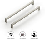 Ravinte 5 Pack Solid 7-1/2 Inch Center to Center Slim Square Bar Drawer Handles - Kitchen Cabinet Hardware Brushed Nickel Pulls - Handles for Cabinets and Drawers
