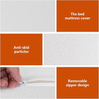 PayLessHere King Mattress 12 Inch Gel Memory Foam Mattress with Breathable & Washable Soft Fabric Zippered Cover,Supportive & Pressure Relief Bed Mattress,CertiPUR-US Certified,White，Fiberglass Free