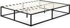 ZINUS Joseph 14" Metal Platforma Bed Frame, Mattress Foundation, Wood Slat Support, No Box Spring Needed, Sturdy Steel Structure, King