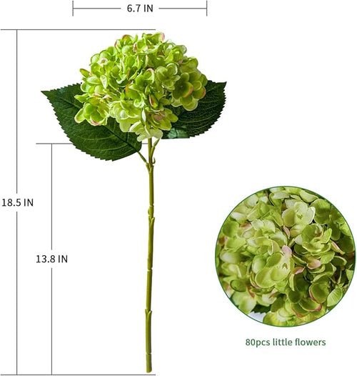 10PCS Faux Hydrangea Flower Hydrangea Artificial Flowers Hydrangea Bouquet Faux Flower Table Centerpieces for Home Wedding Bridal Bouquet Office Party DIY Floral Decor