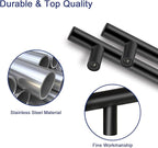 HBL' 20 Pack | 3-1/2 Inch Center to Center Matte Black Cabinet Pulls Kitchen Cabinet Handles, Made of Stainless Steel, Ideal for Cabinet,Drawer,Cupboard and Wardrobe.