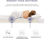 Modway Mila 6” Narrow Twin Mattress - Firm 6 Inch- 10-Year Warranty