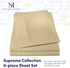 King Size Bed Sheets - 6 Piece 1500 Supreme Collection Fine Brushed Microfiber Deep Pocket King Sheet Set Bedding - 2 Extra Pillow Cases, Great Value, King, Dobby Sage