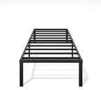 Metal Bed Frame Twin Size - 16 Inch Heavy-Duty Twin Platform Bed Frame No Box Spring Needed, Easy Assembly, Noise-Free, Sturdy Mattress Foundation, Underbed Storage Space